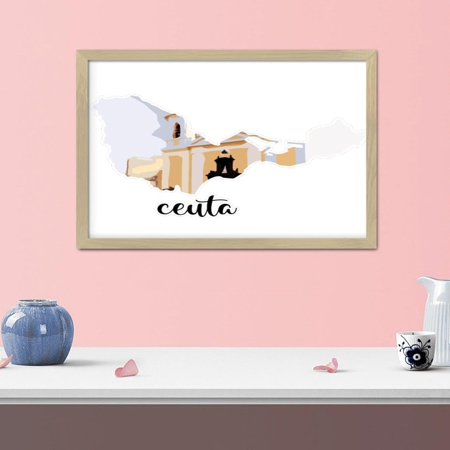 Modern Framed Wooden Sign for Home Decor