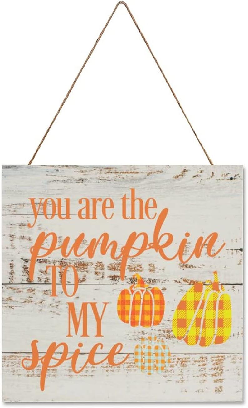 You Are The Pumpkin to My Spice Plaque Sign 12x12