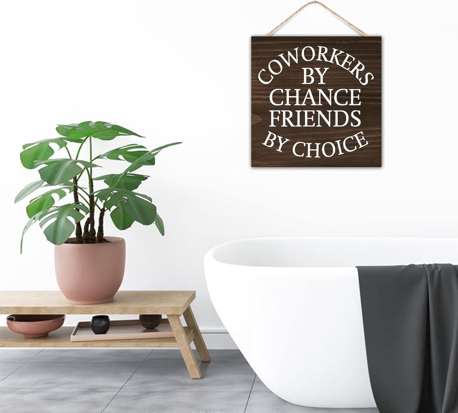 Coworkers By Chance Friends By Choice Wood Wall Sign