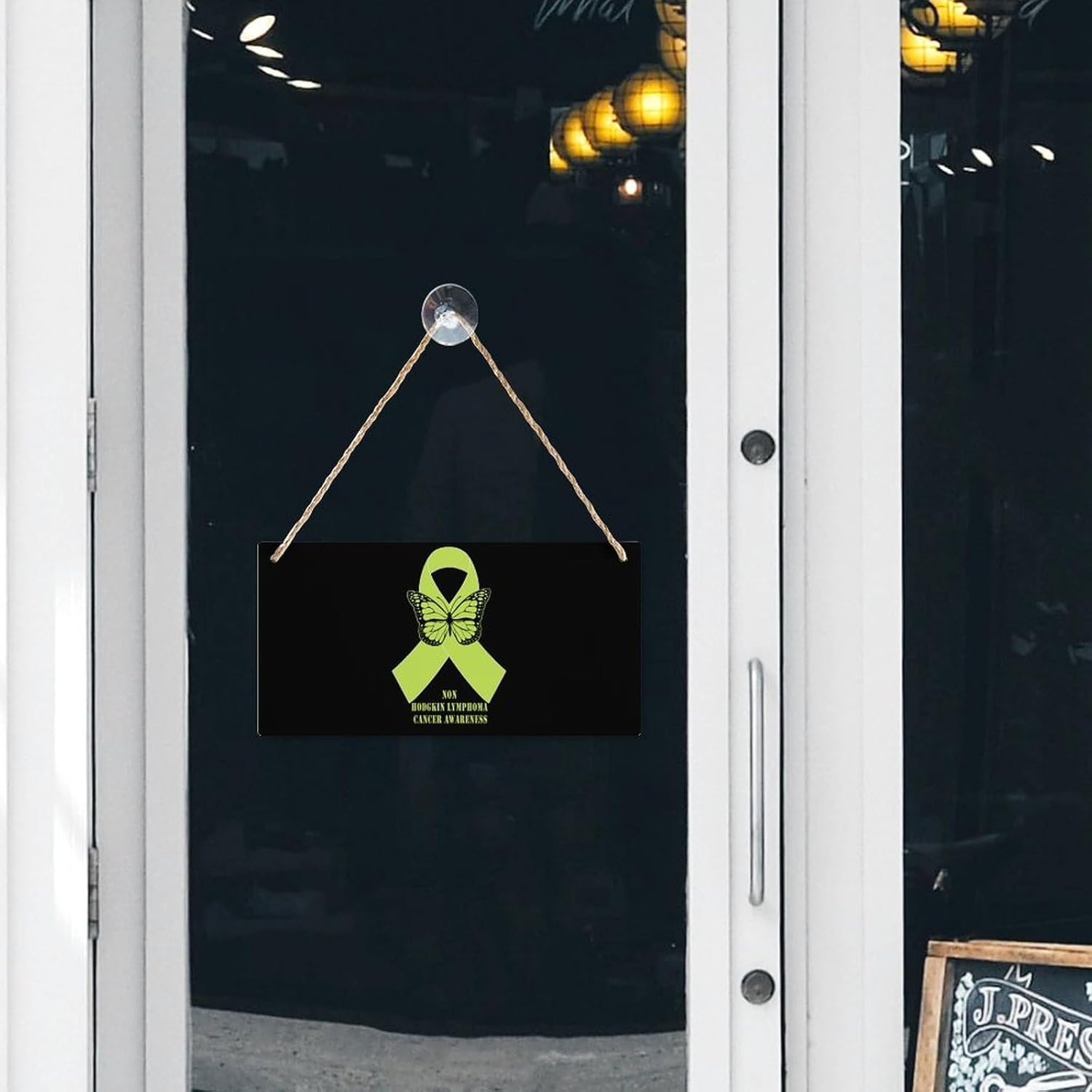 Non Hodgkin Lymphoma Awareness Wooden Wall Hanging Decor