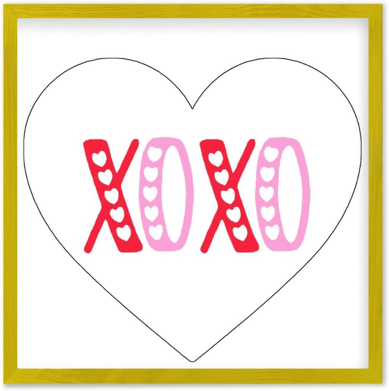 Valentines Day Wood Sign With XOXO Sayings 12x12