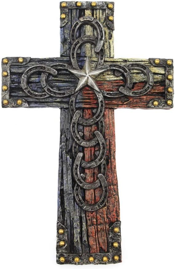 Comfy Hour 9 Resin Wall Cross - Faith Hope Decor