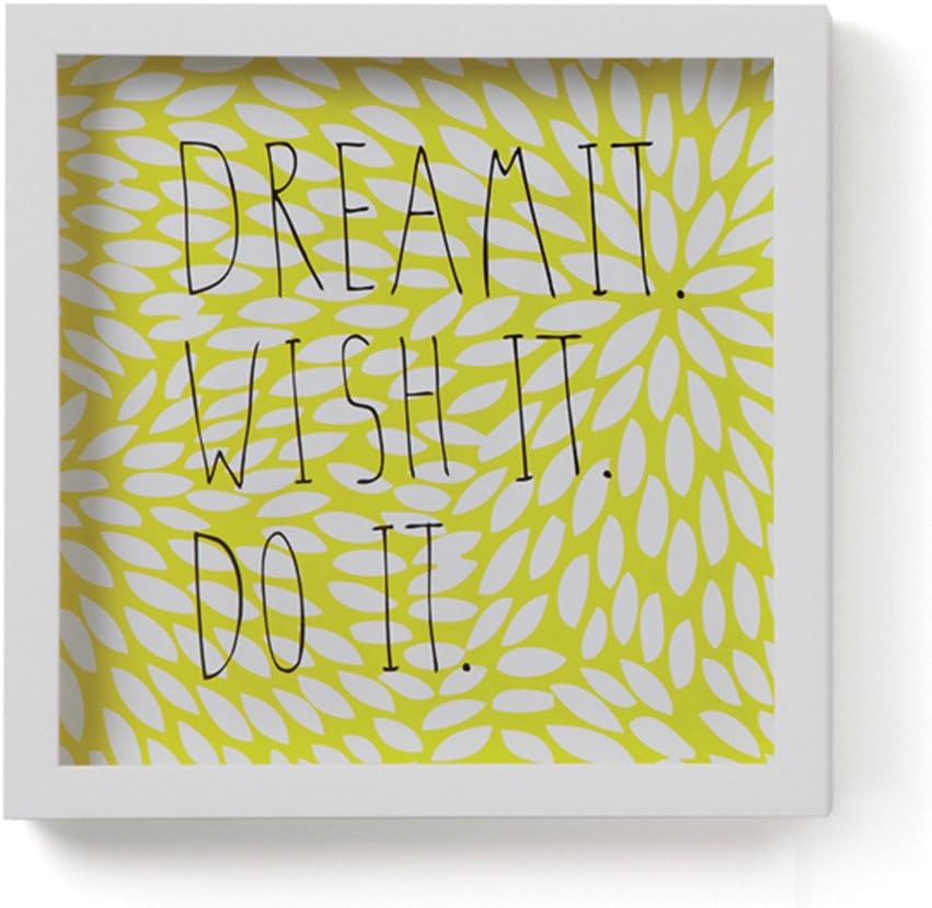 Umbra Motto Dream It Wall Decor Yellow White