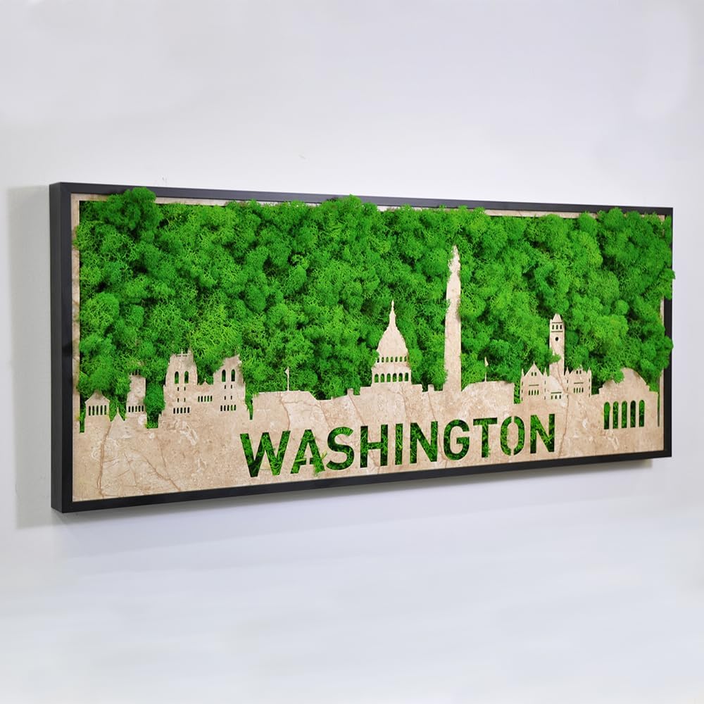 ETICIAN Moss City Wall Art Decor Sign