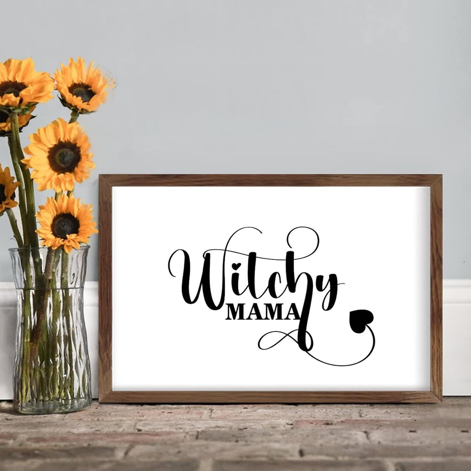 Christmas Farmhouse Decor Witchy Mama Wall Sign 8x12