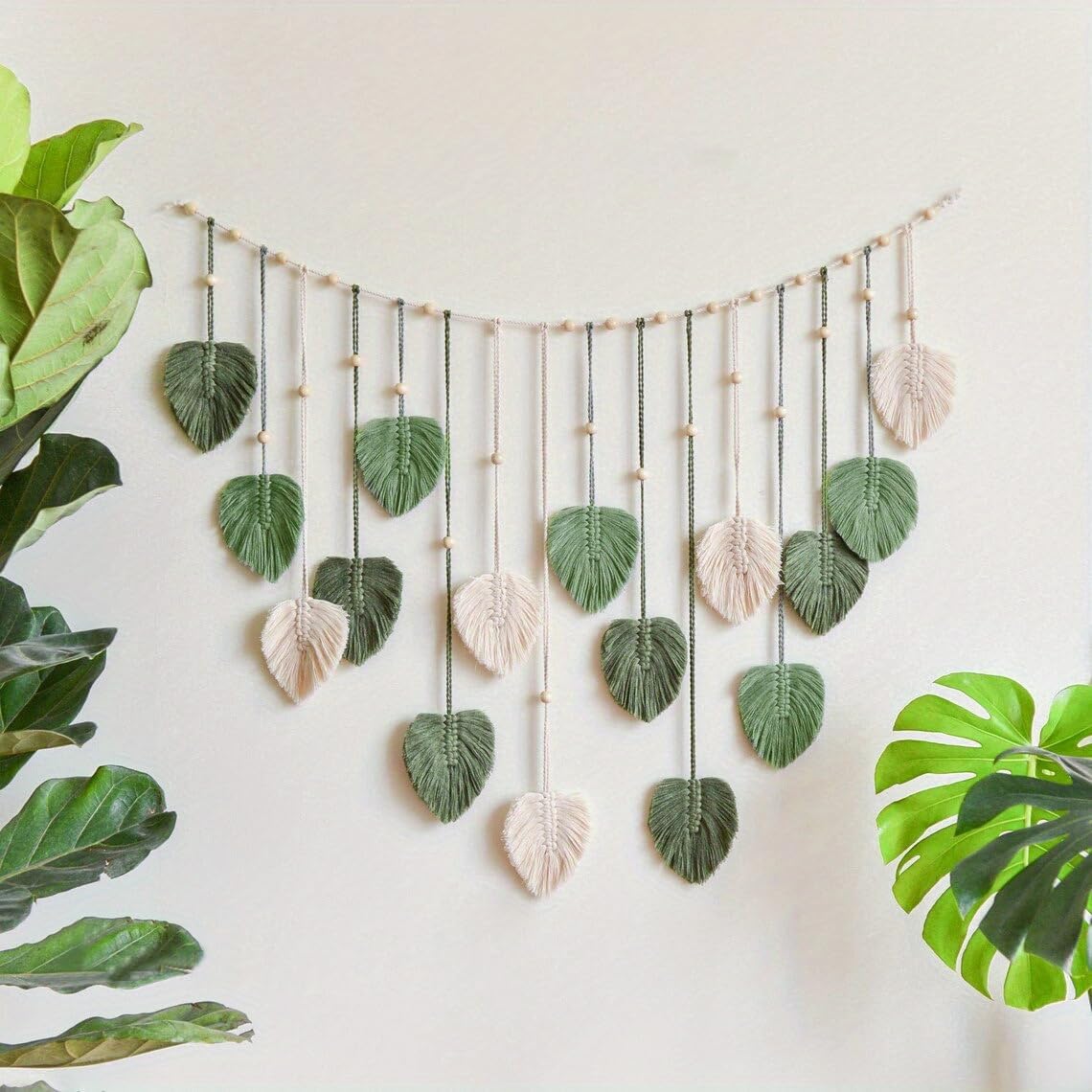 Kaket Boho Leaves Garland Wall Art Decor