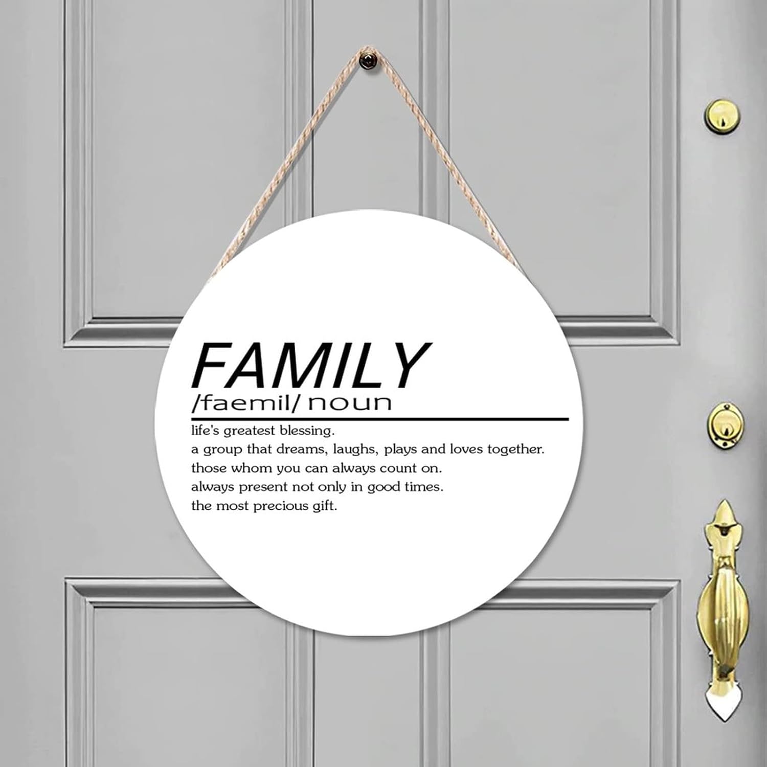 Funny Noun Dictionary Family Wooden Wall Sign Ready to Hang