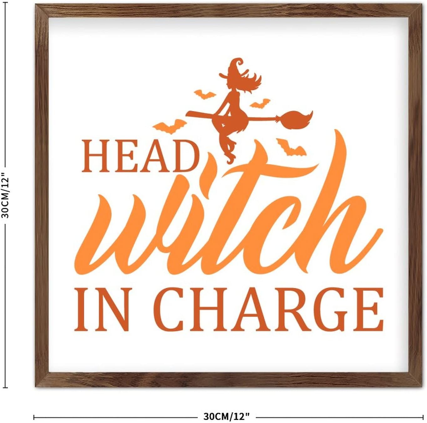 Wadcall 12x12 Inch Country Framed Wall Art Sign