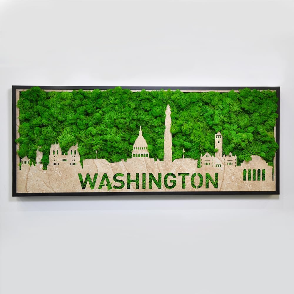 ETICIAN Moss City Wall Art Decor Sign
