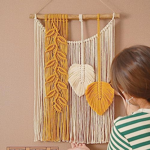 Macrame Wall Hanging with Tassel Decor
