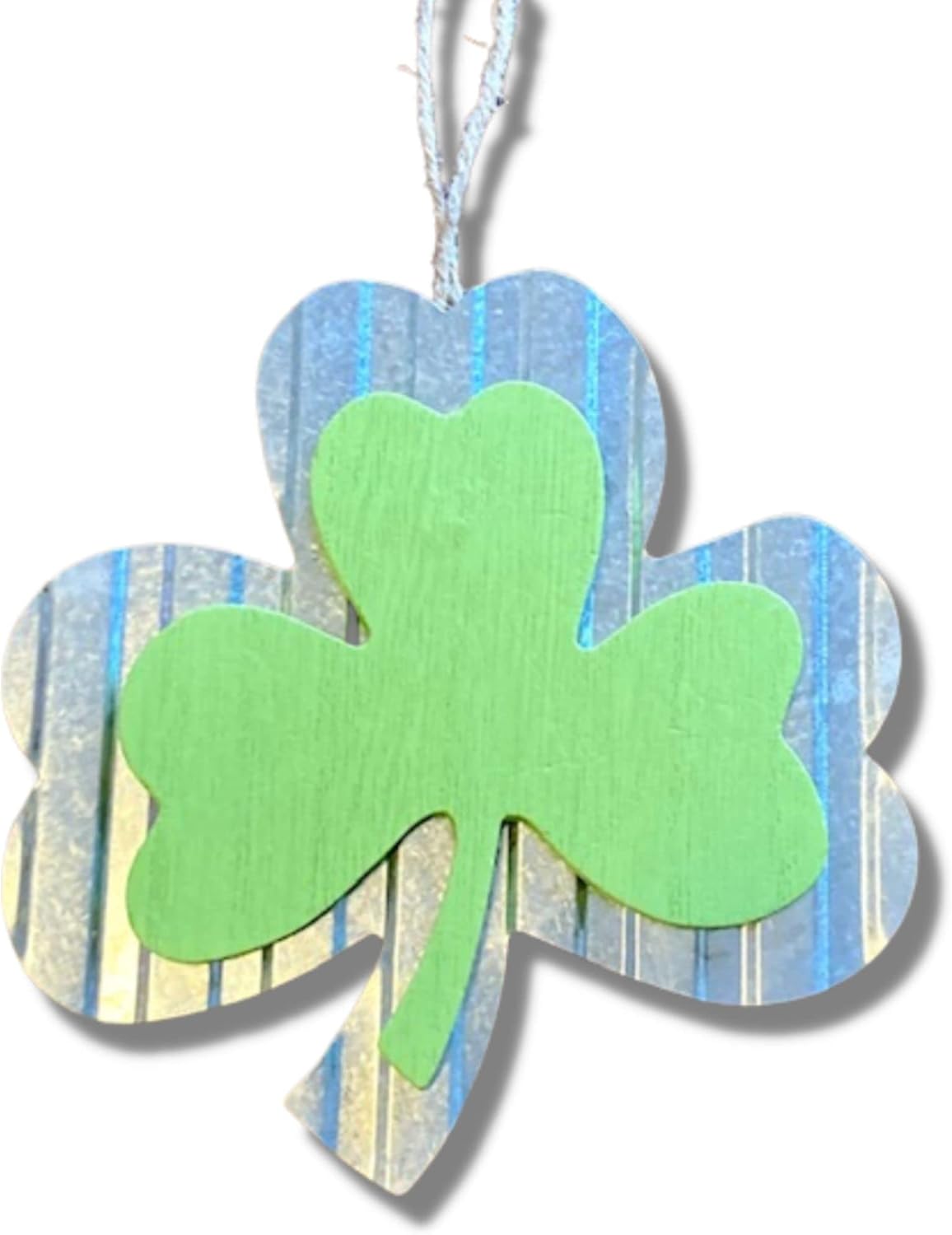 St Patricks Day Shamrock Wall Decor Sign 6x6in