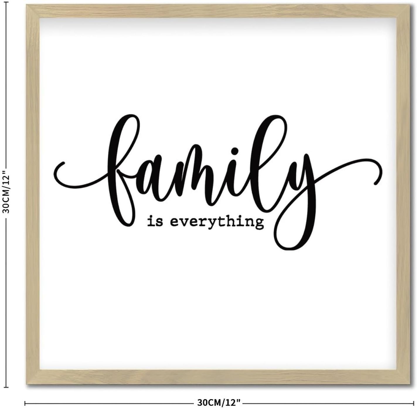Family Is Everything Wood Framed Wall Sign