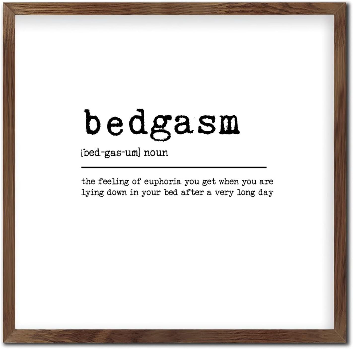 Personalized Framed Wall Art Sign 12x12in Wood Decor