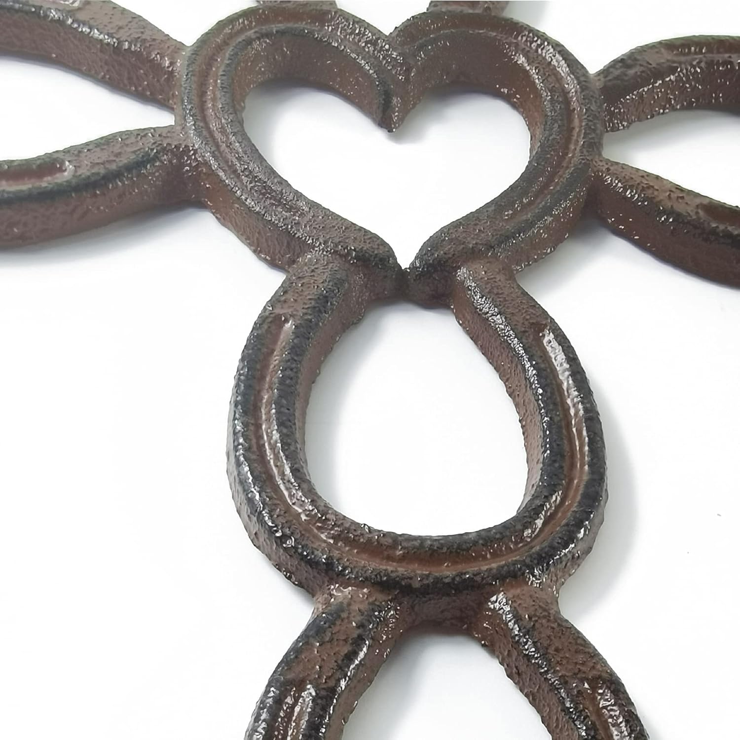 RONYOUNG Cast Iron Wall Cross Dark Brown