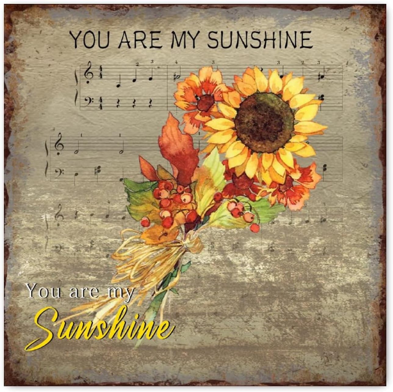 Wood Sign You Are My Sunshine Wall Art