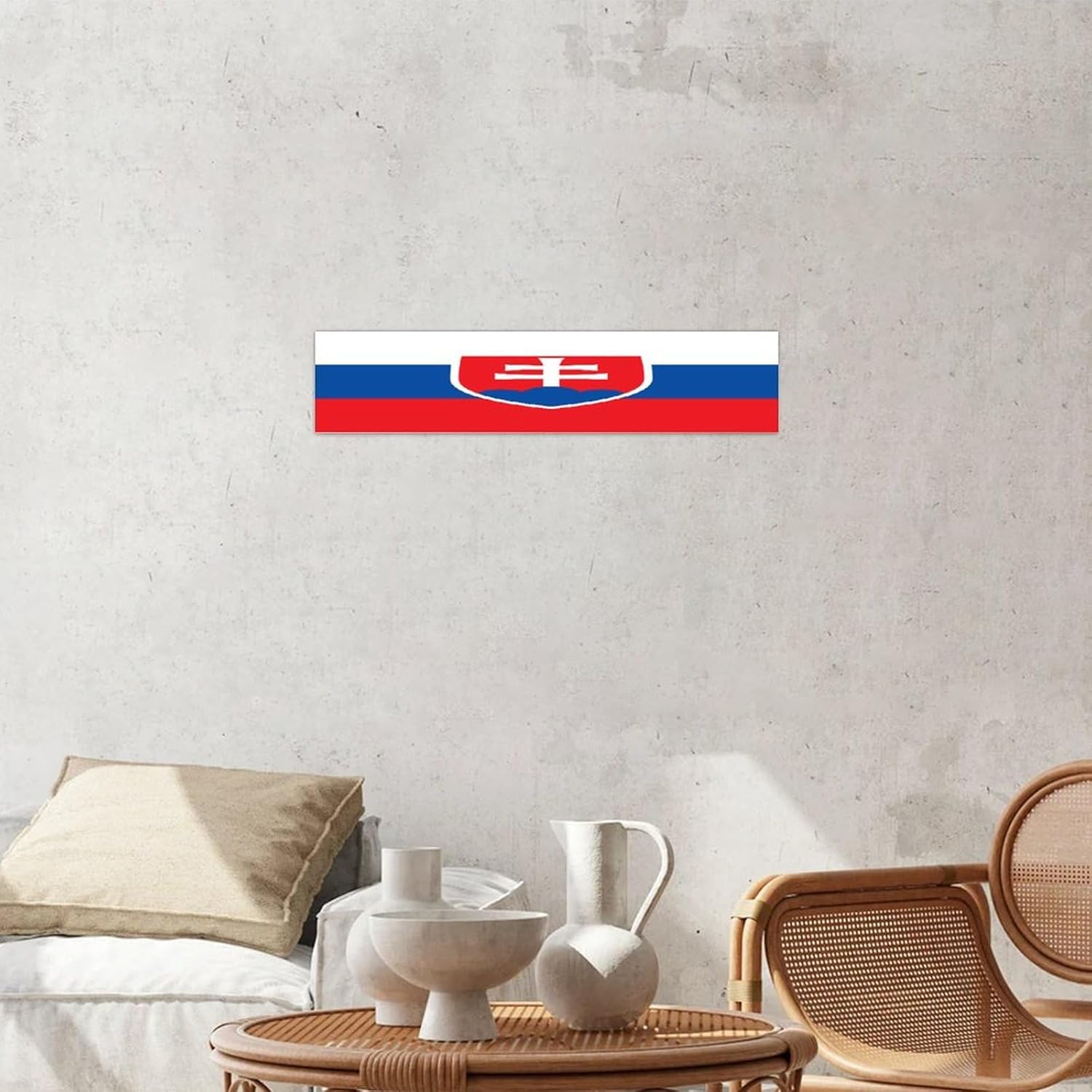 Slovakia Inspirational Wall Decor Wood Plaque 4x18 Inch