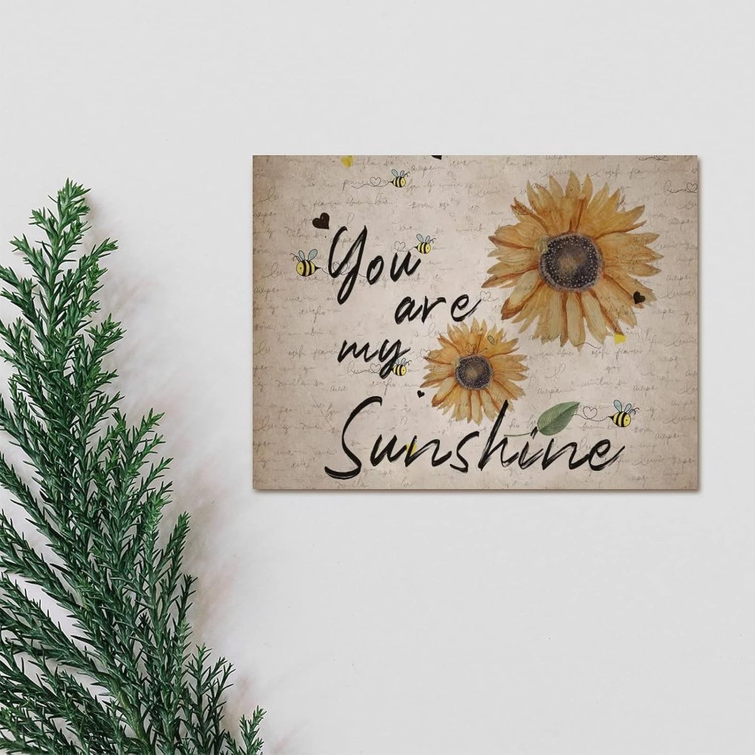 Vintage Farmhouse Wood Sign 18x24in Wall Art
