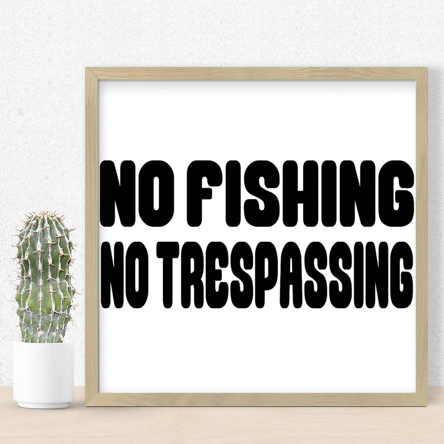 Wood Framed Inspirational Quote Wall Decor Sign 12x12in