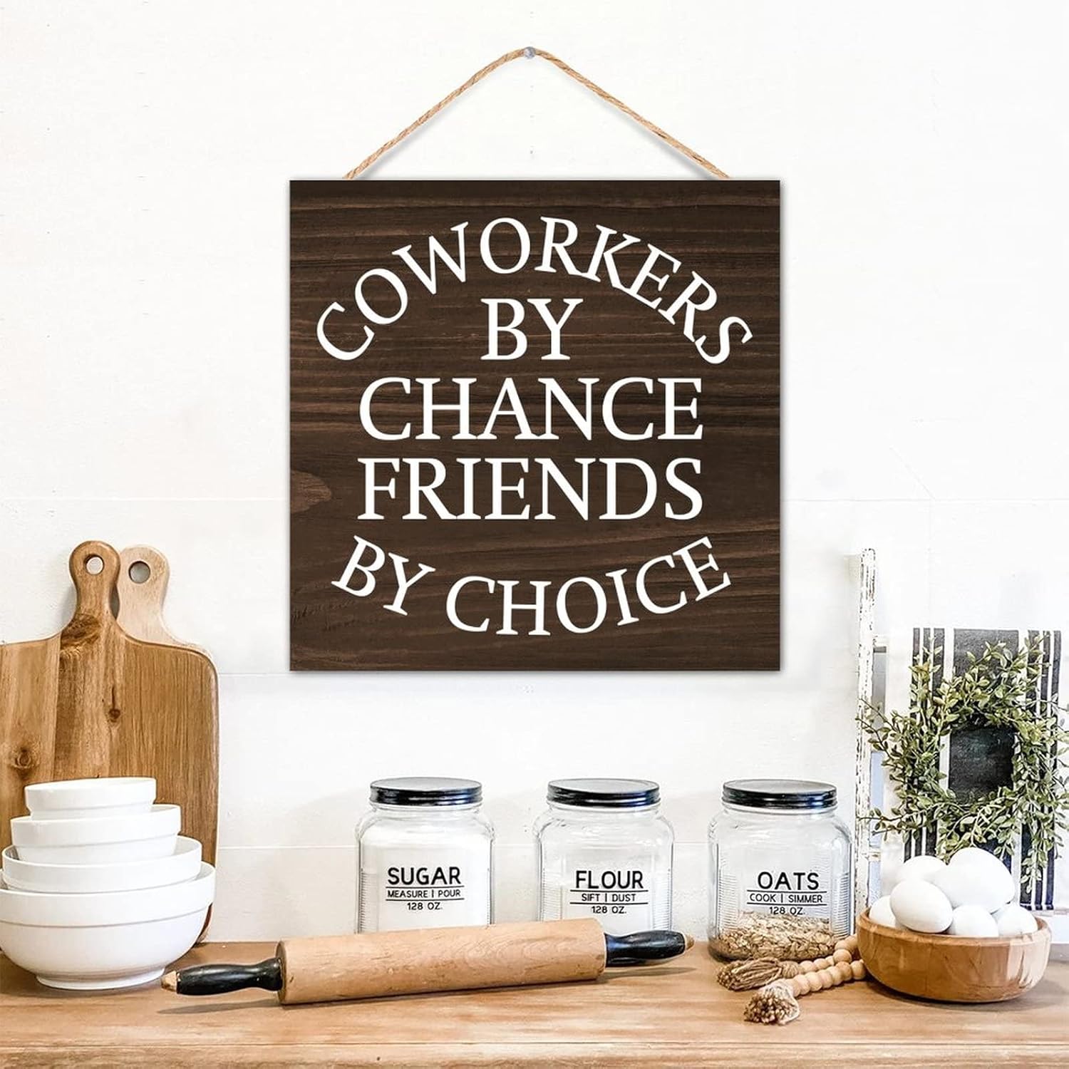 Coworkers By Chance Friends By Choice Wood Wall Sign