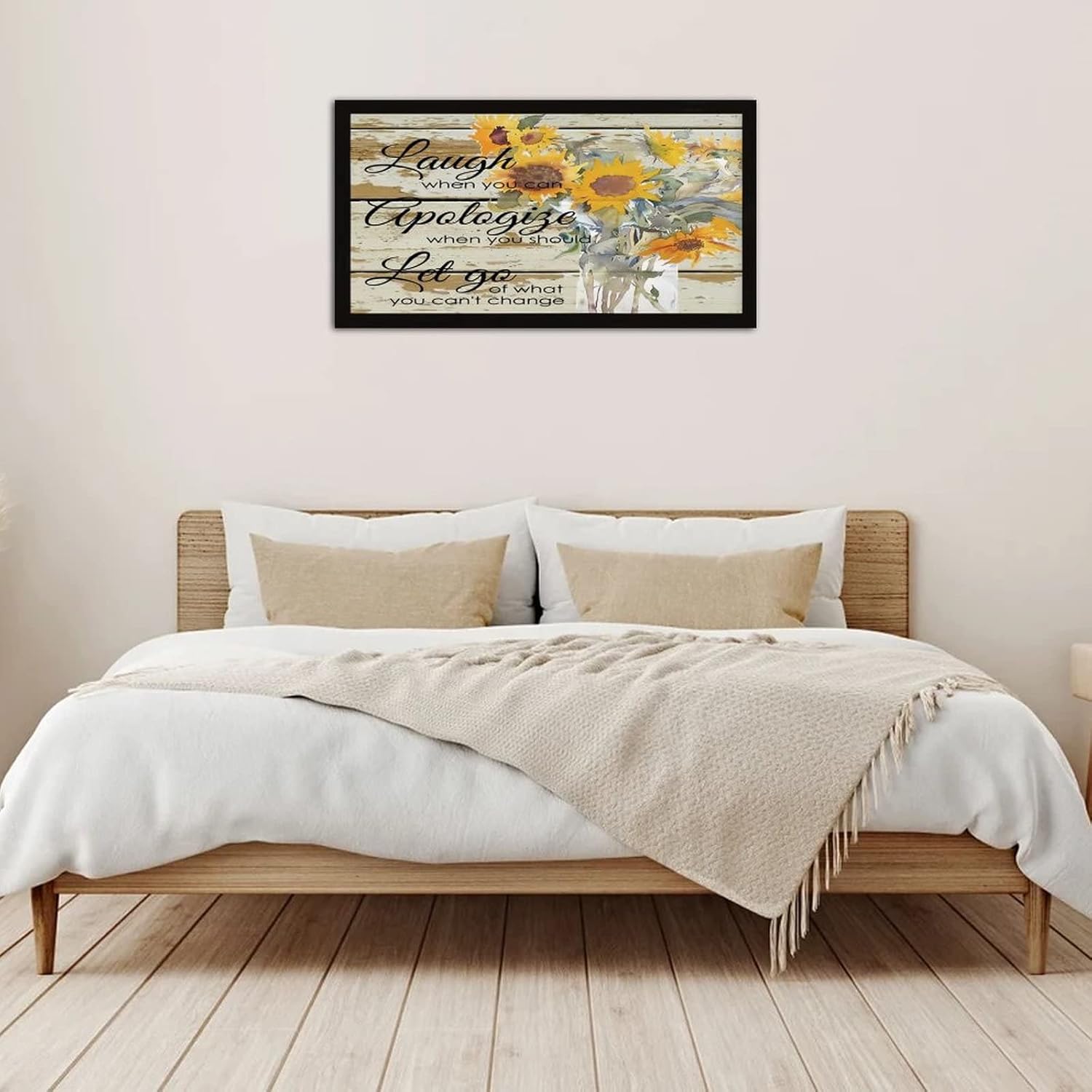 Funny Framed Wooden Sign Wall Decor 12x22 Inch
