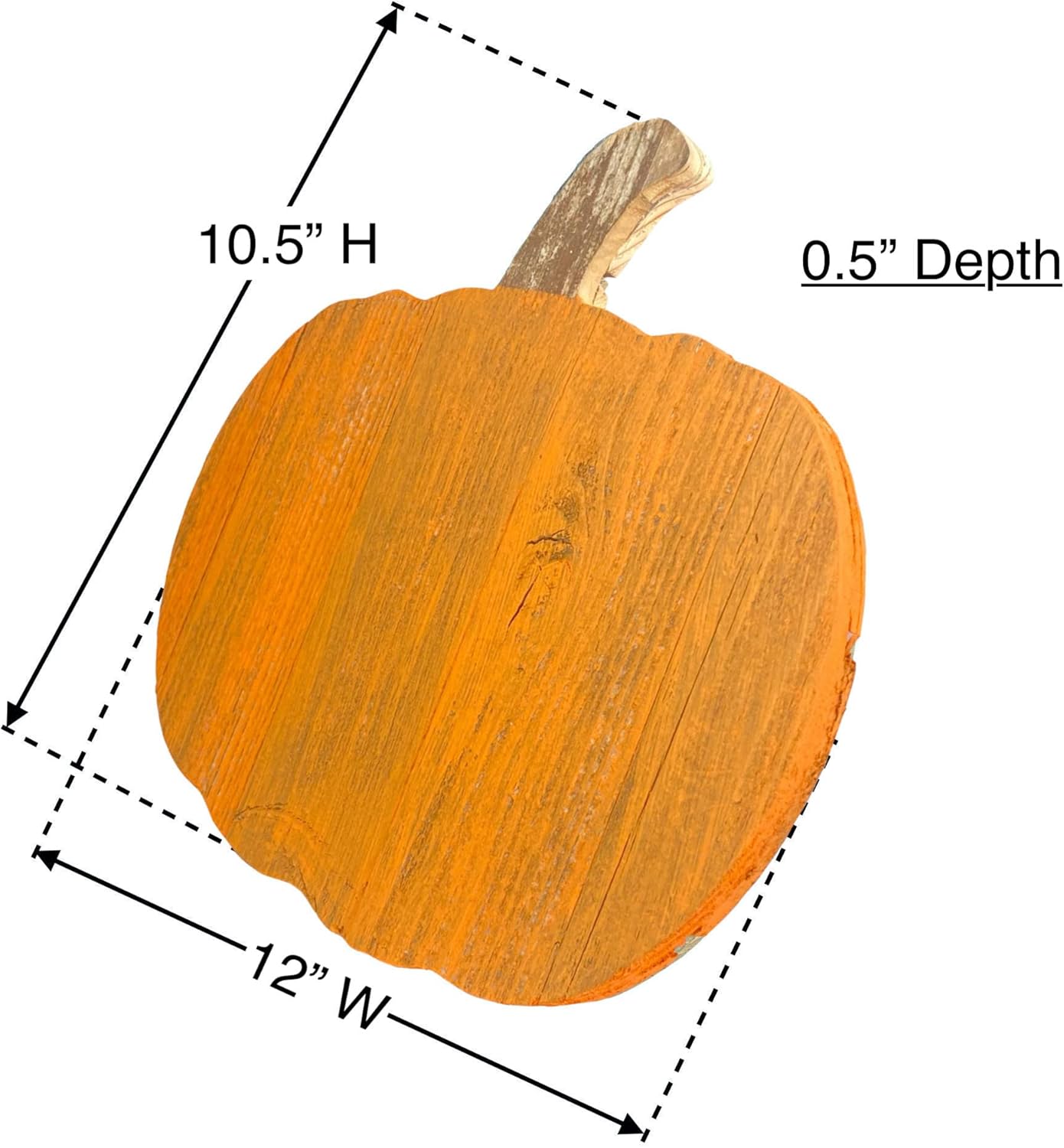 Rustic Farmhouse Wood Pumpkin Wall Decor 12 Inch