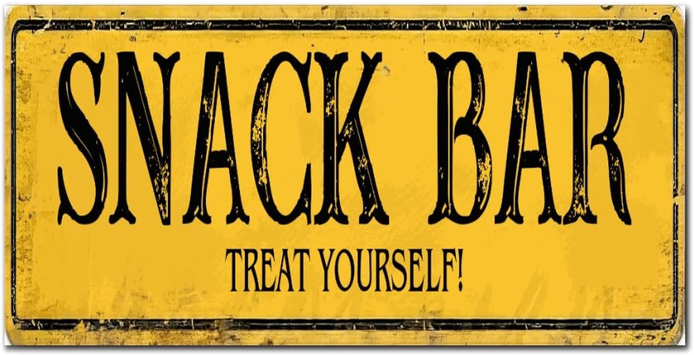 Madcolitote Retro Snack Bar Wood Wall Sign 1