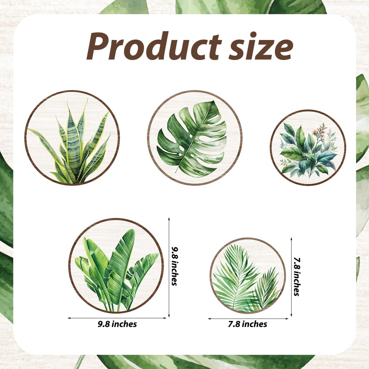 CSHVJ 5 Piece Botanical Wall Art Decor