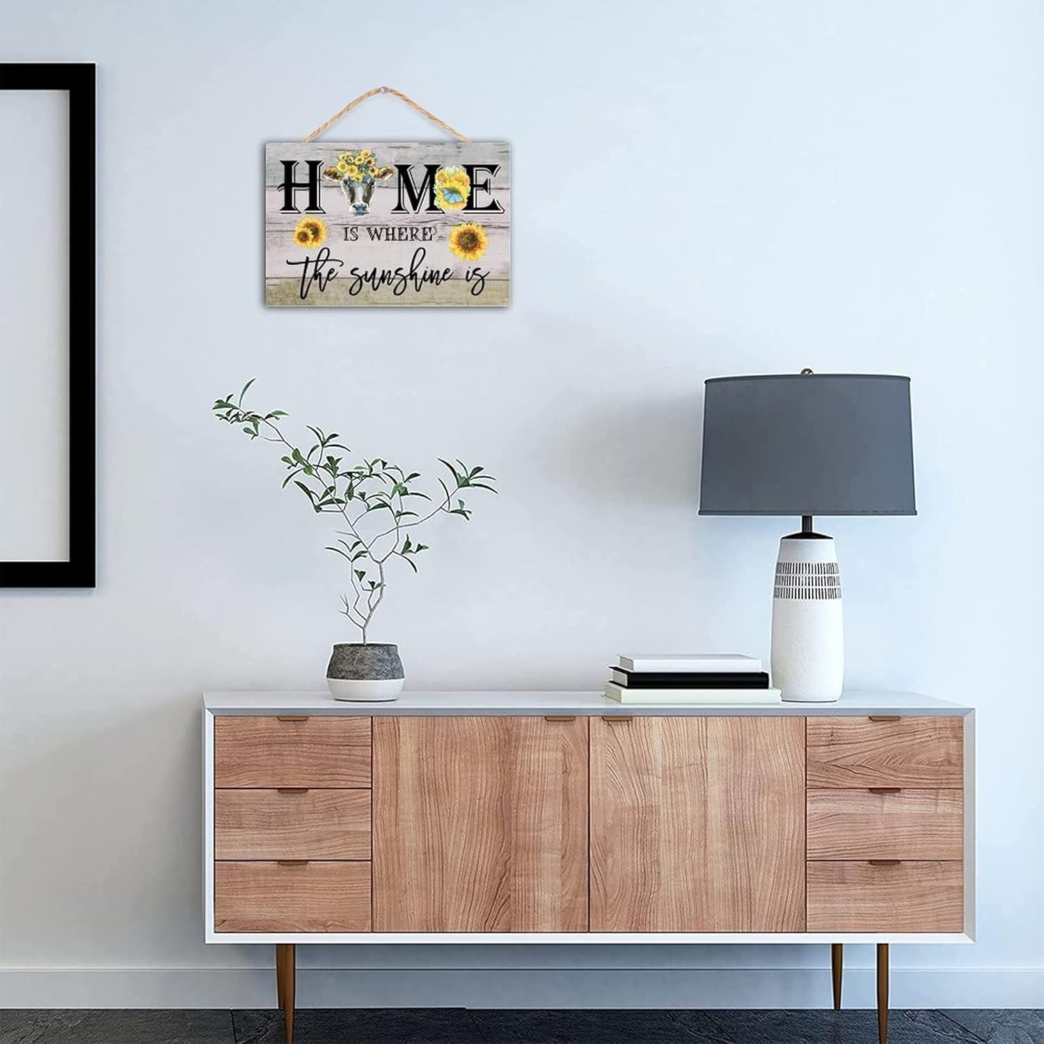 Wooden Cow Wall Decor Sign 8x12 Inch Farmhouse Style