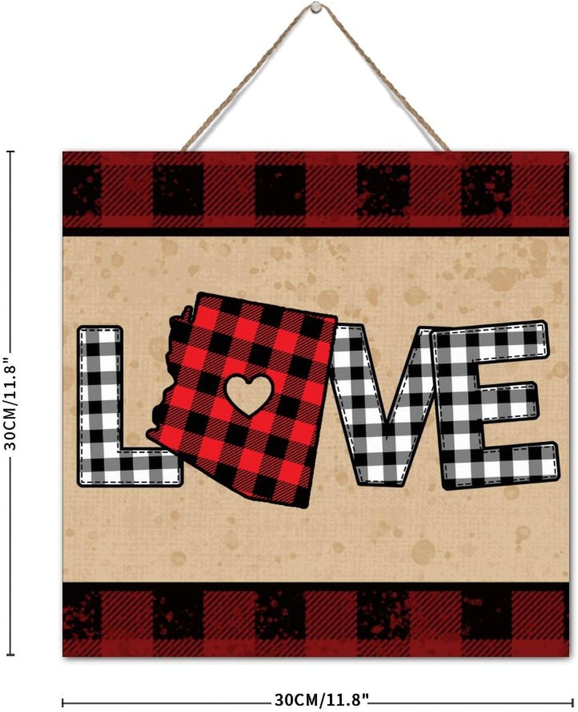 Rustic Wood Pallet Wall Plaque Sign 12x12 Inch