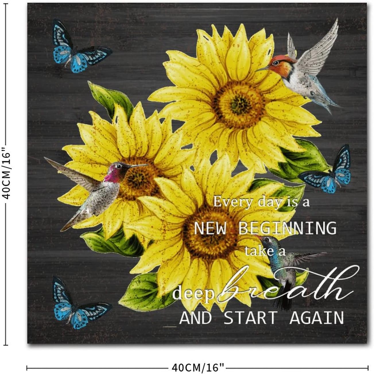 Inspirational Wood Sign Every Day Is A New Beginning