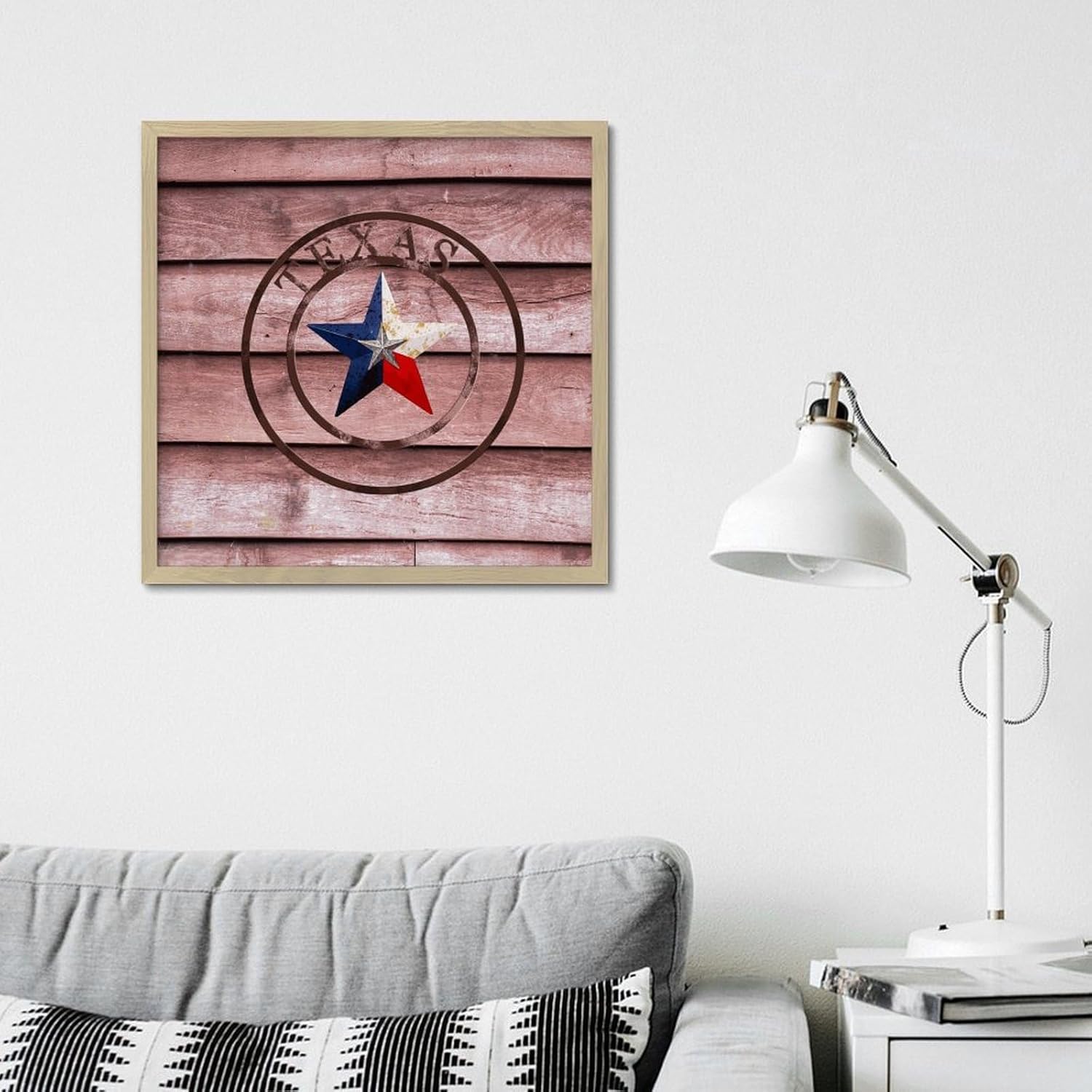 Texas Lone Star Home Map Wooden Wall Decor Sign