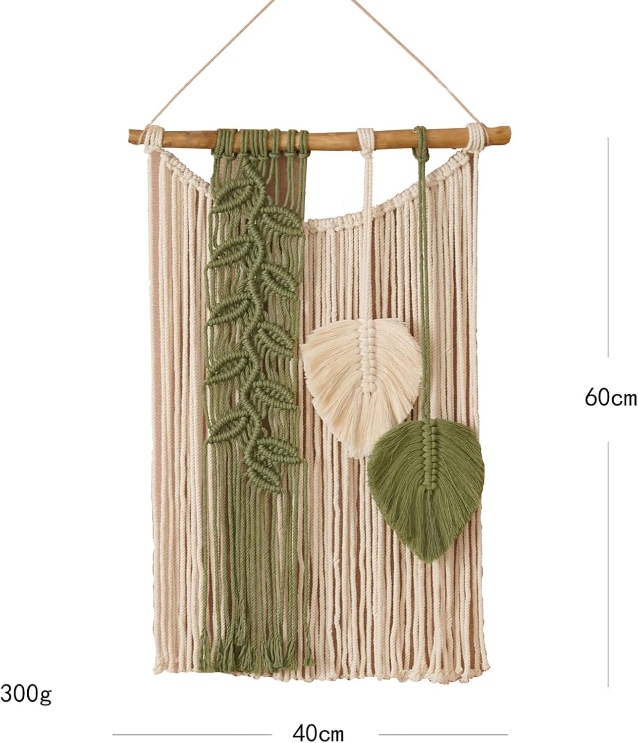 Macrame Wall Hanging with Tassel Decor