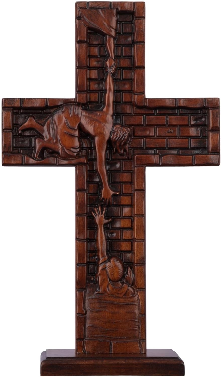 Texphw Wood Cross - 10in Christian Wall Decor