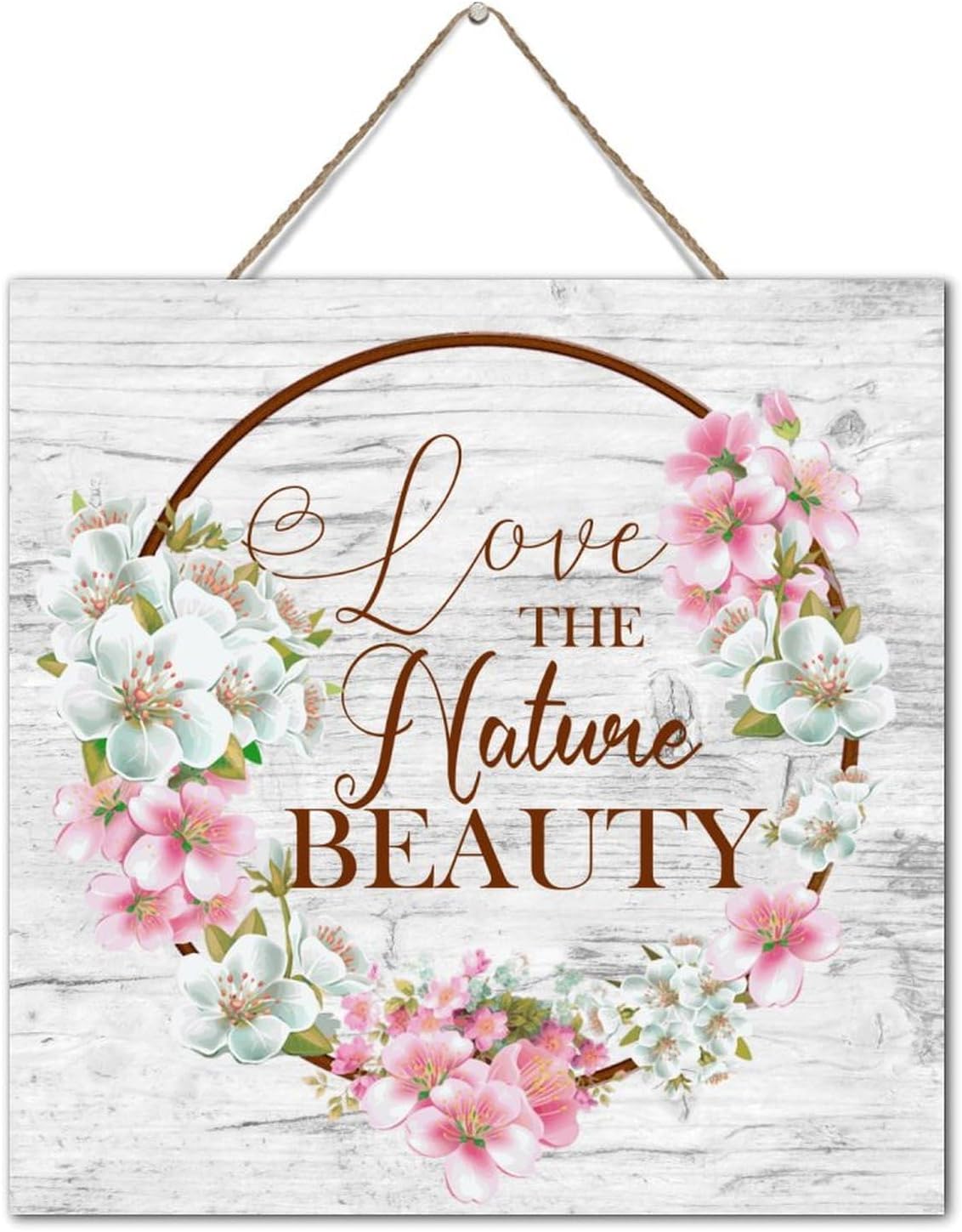 Antique Wood Sign 12x12 Inch Farmhouse Wall Decor