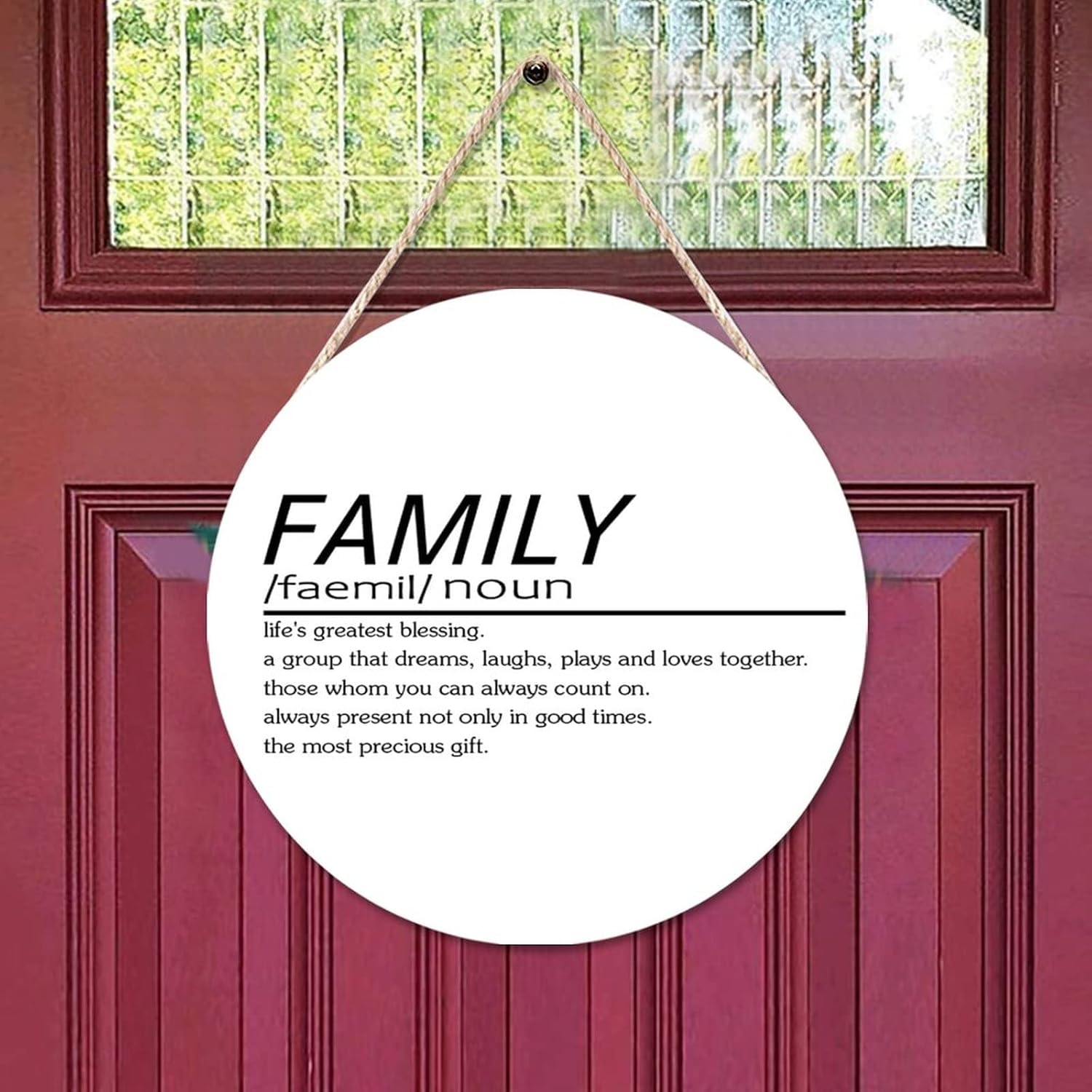 Funny Noun Dictionary Family Wooden Wall Sign Ready to Hang