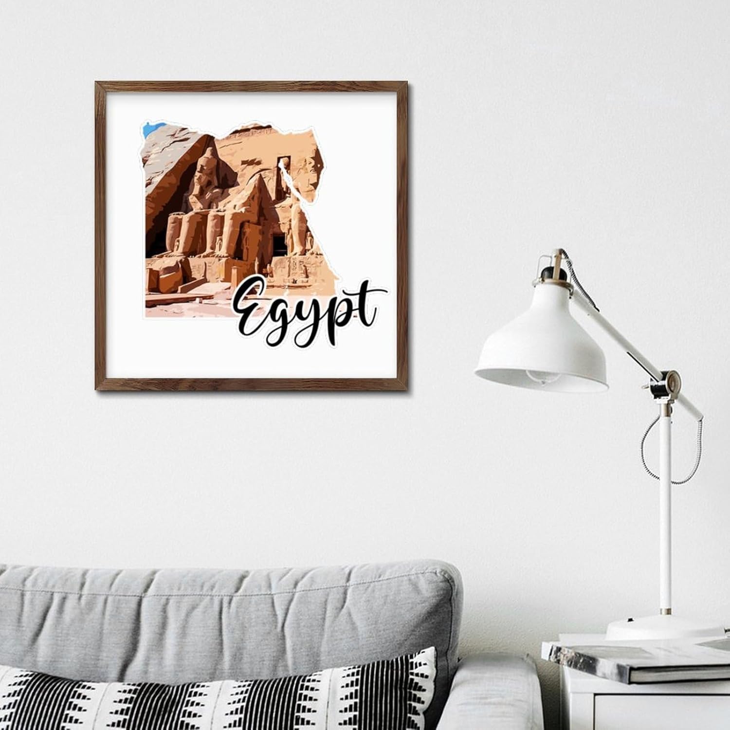 Wood Framed Sign 12x12in for Home Room Decor