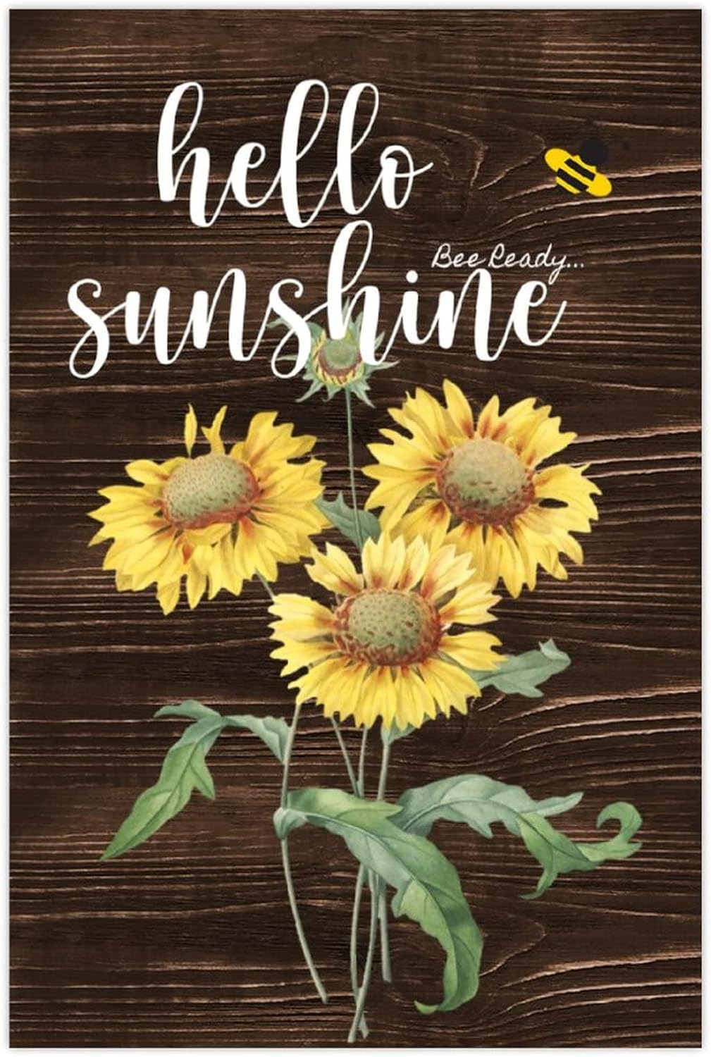 Hello Sunshine Sunflower Wall Art Sign for Dad