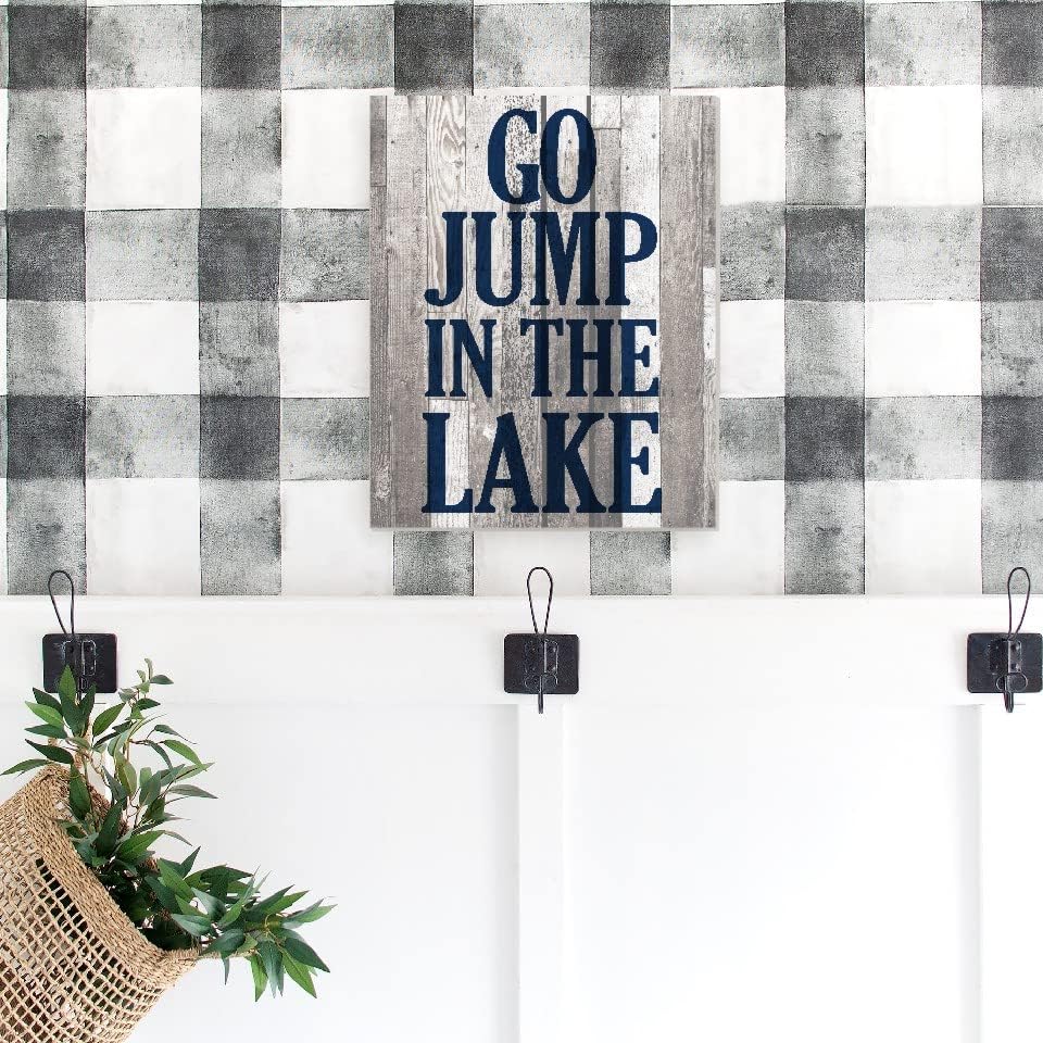 Go Jump In The Lake Farmhouse Wall Decor Sign 16x20