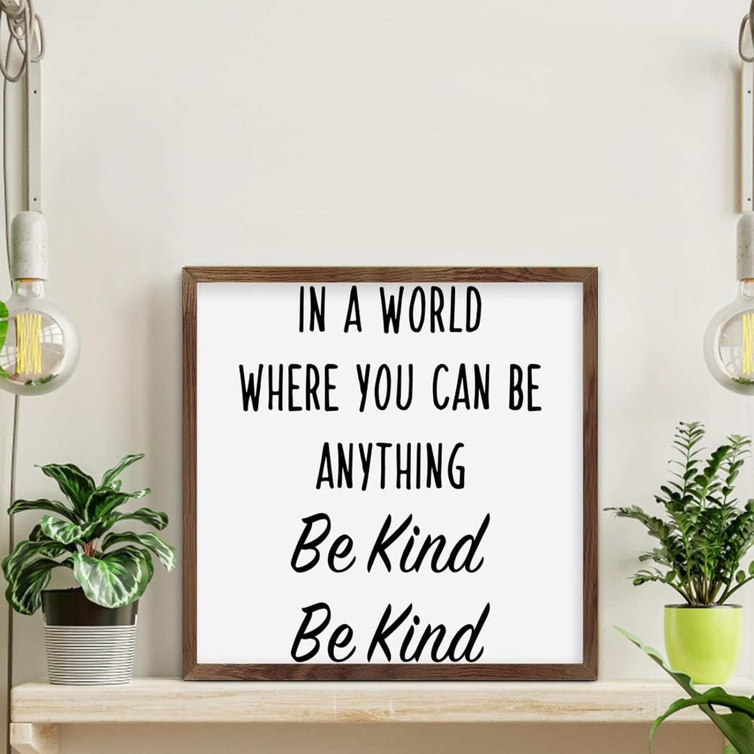 Encouragement Motivational Wooden Wall Sign 12x12in