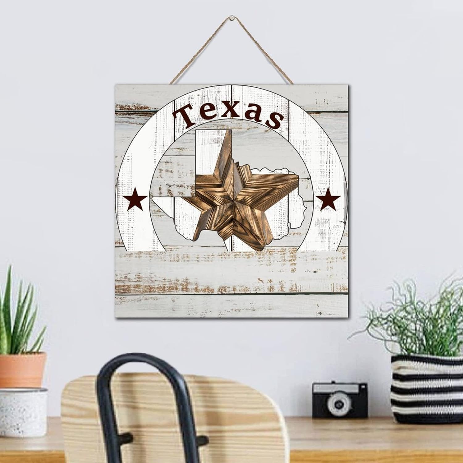 Farmhouse Wood Pallet Wall Plaque Sign Texas Lone Star