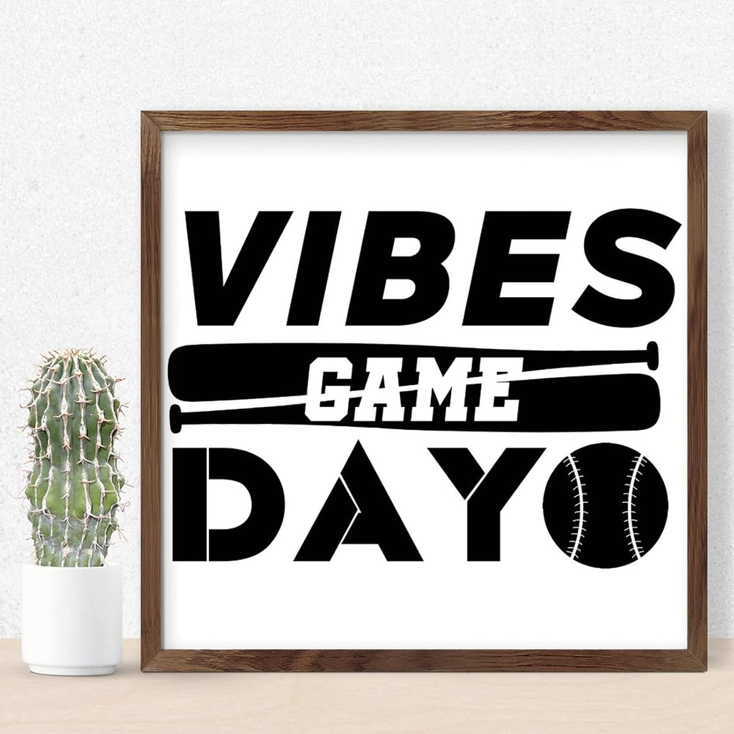 Nintydays Inspirational Wooden Wall Decor Sign 12x12 Inch