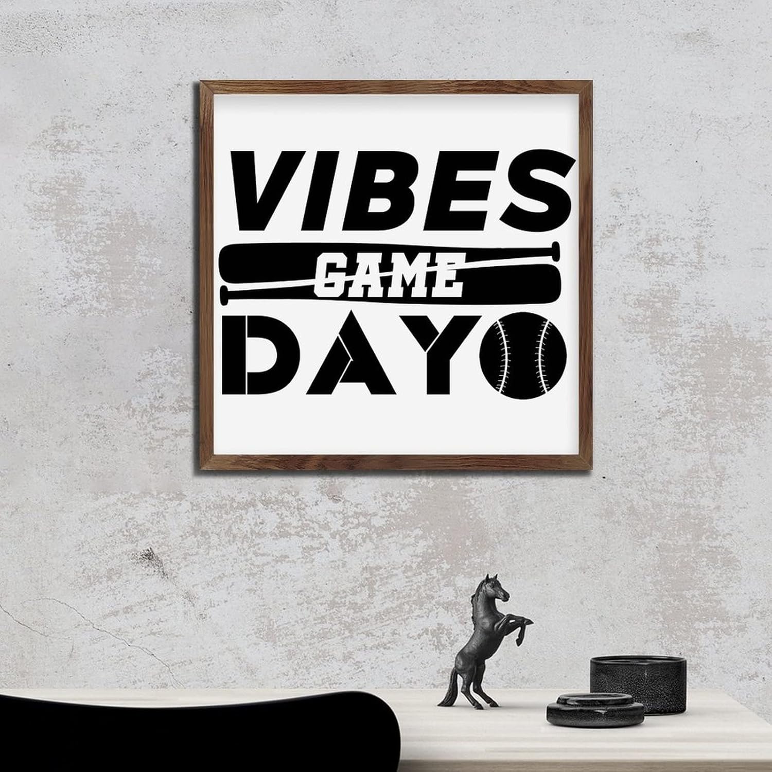 Nintydays Inspirational Wooden Wall Decor Sign 12x12 Inch