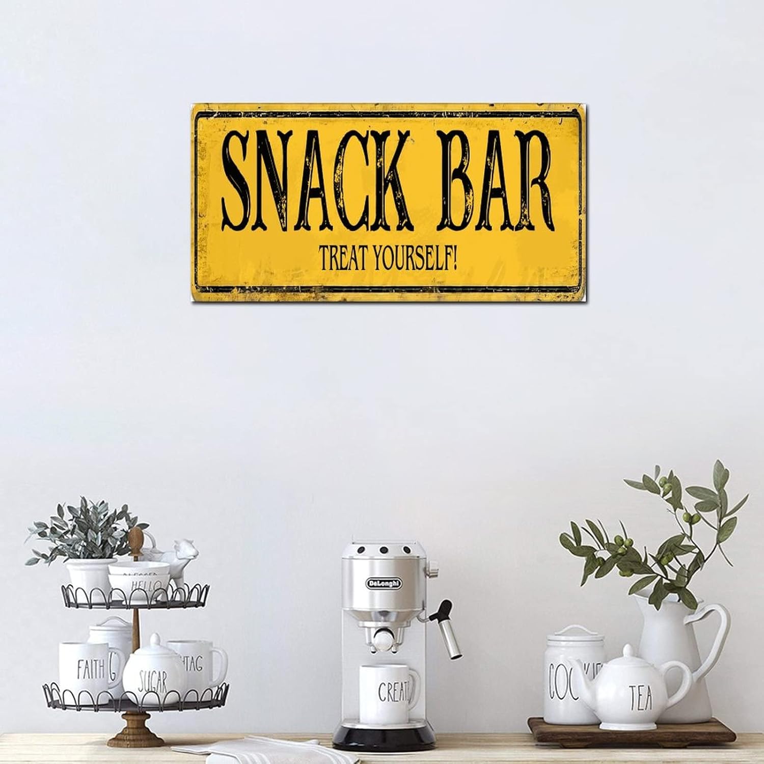 Madcolitote Retro Snack Bar Wood Wall Sign 1