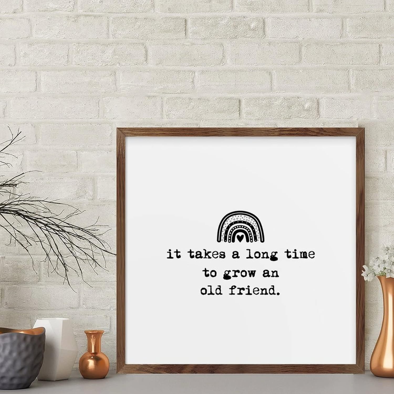 Friendship Quotes Wood Sign for Home Decor and Gifts