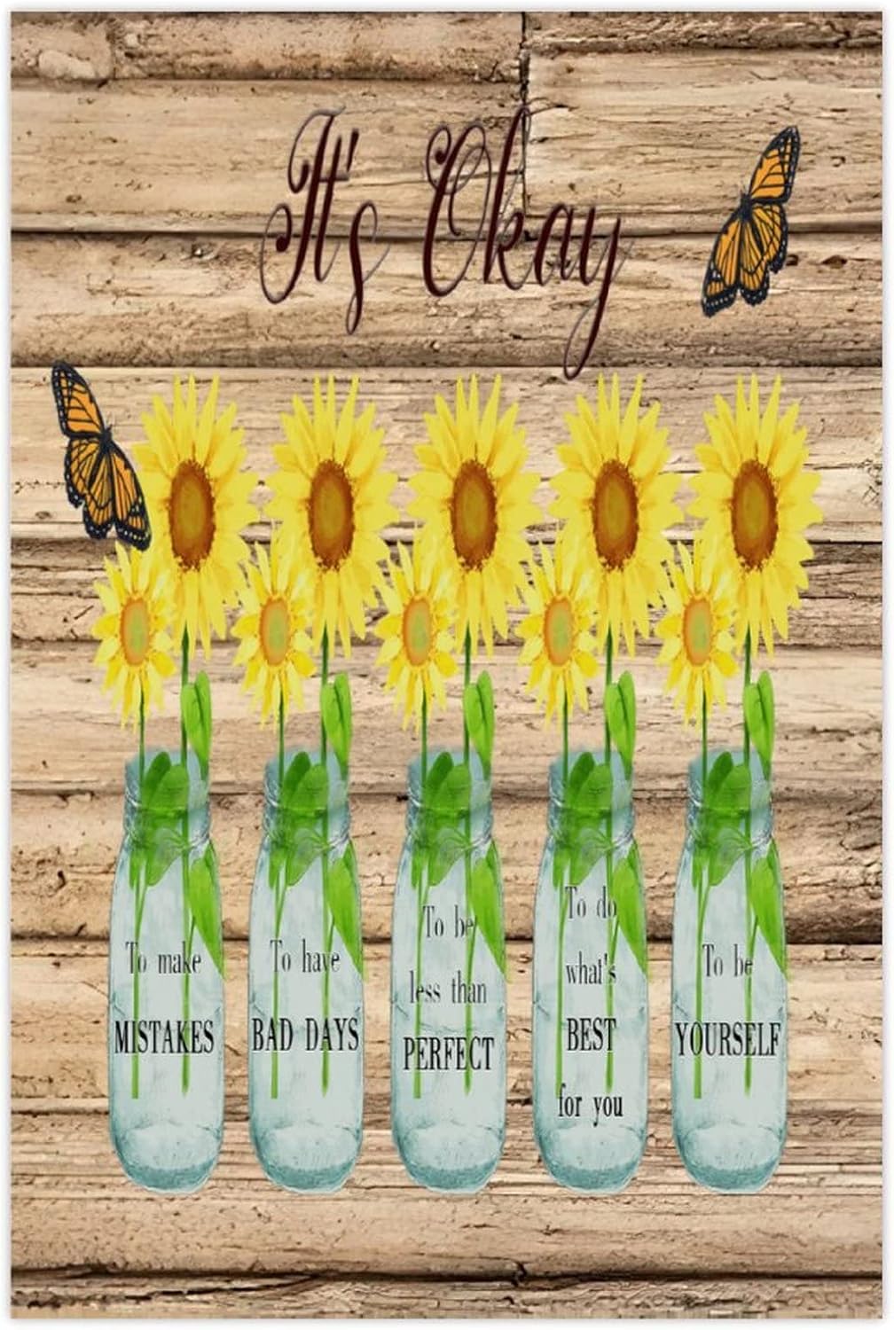 Motivational Gallery Wall Decor Wood Sign 12x18