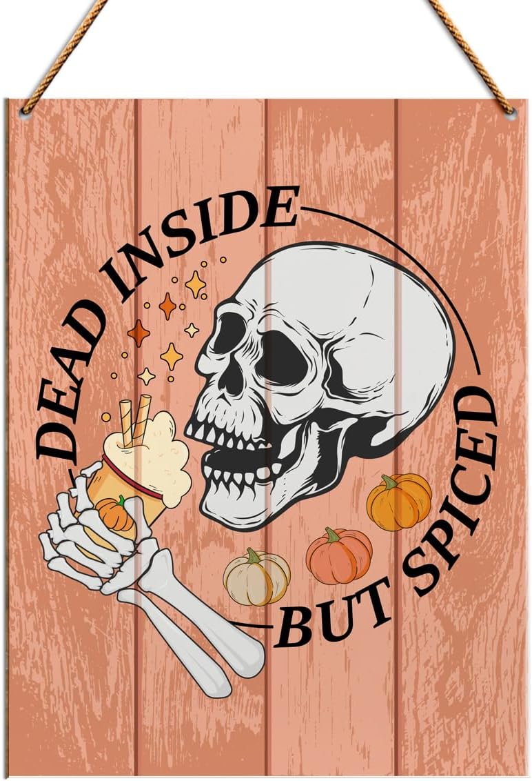 Fall Wood Wall Decor with Spiced Pumpkin Design