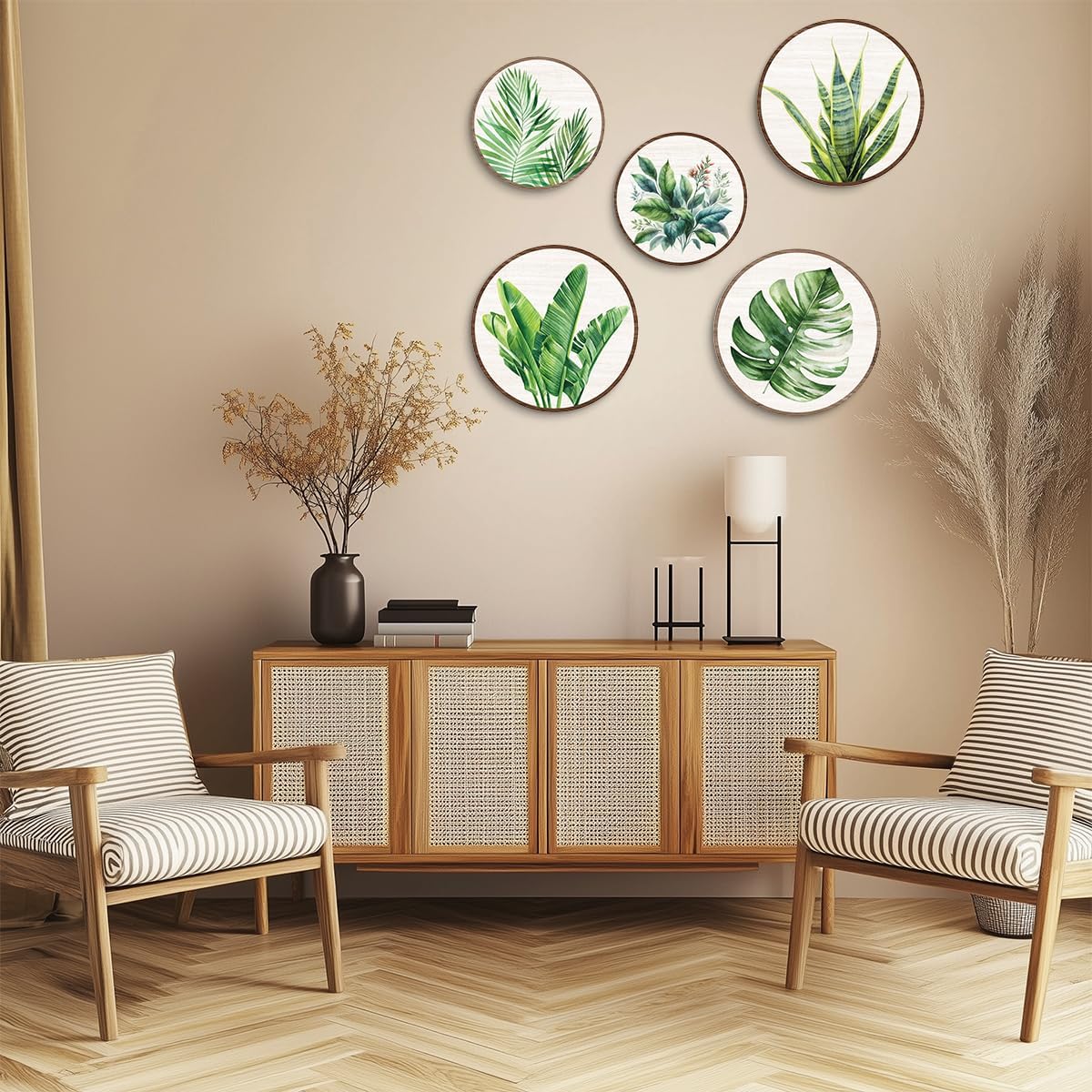 CSHVJ 5 Piece Botanical Wall Art Decor