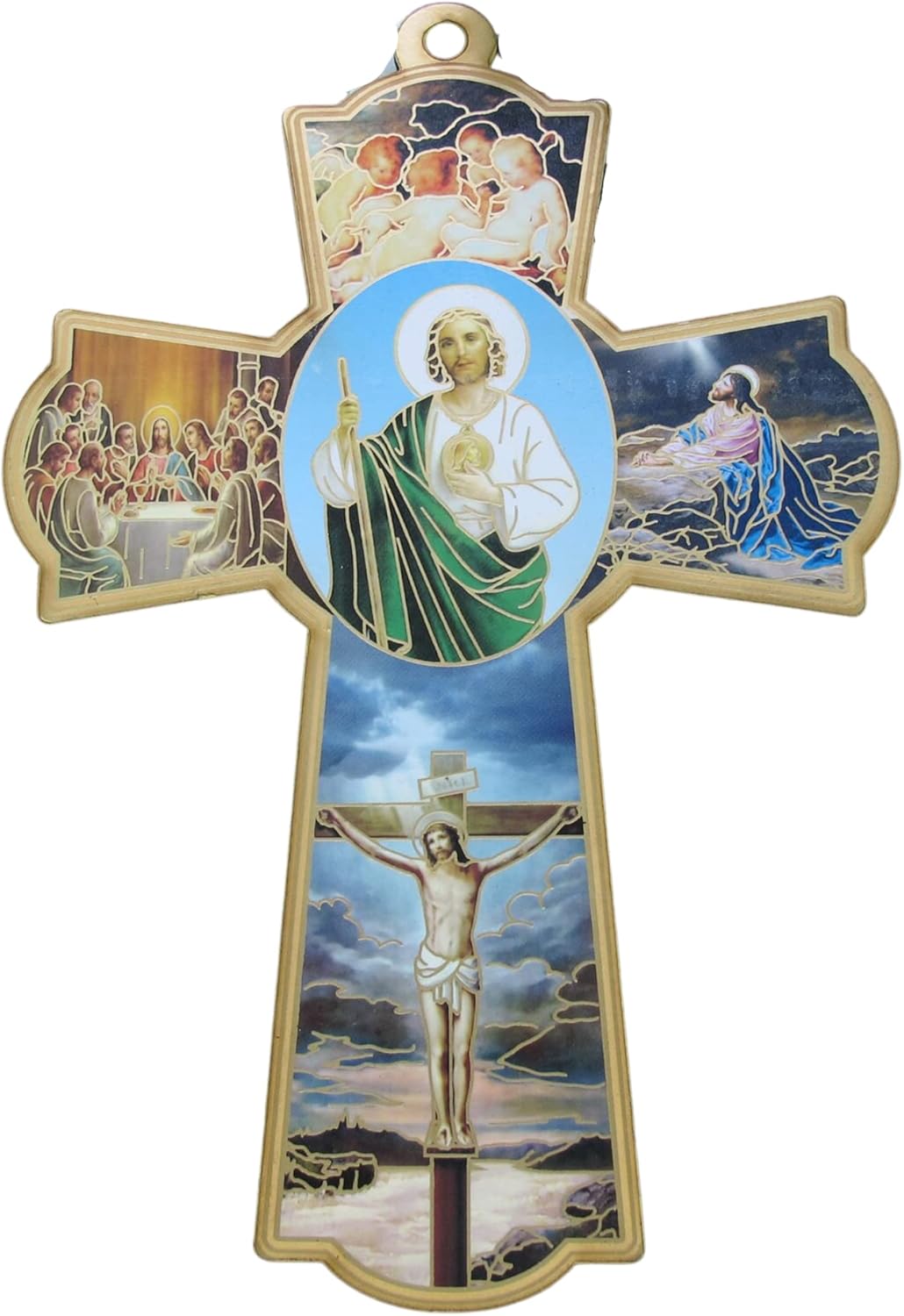 Needzo St Joseph Wall Cross Hanging Decoration 775 Inches