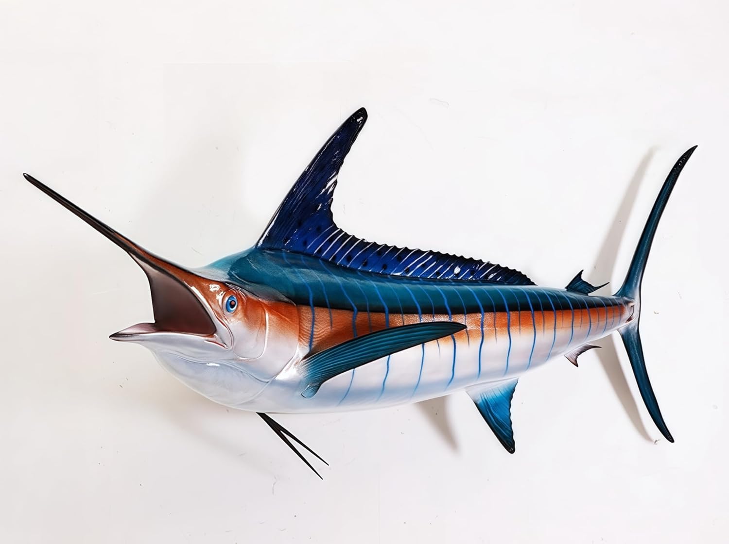 Fengshui Caishen Marlin Fish Wall Decor
