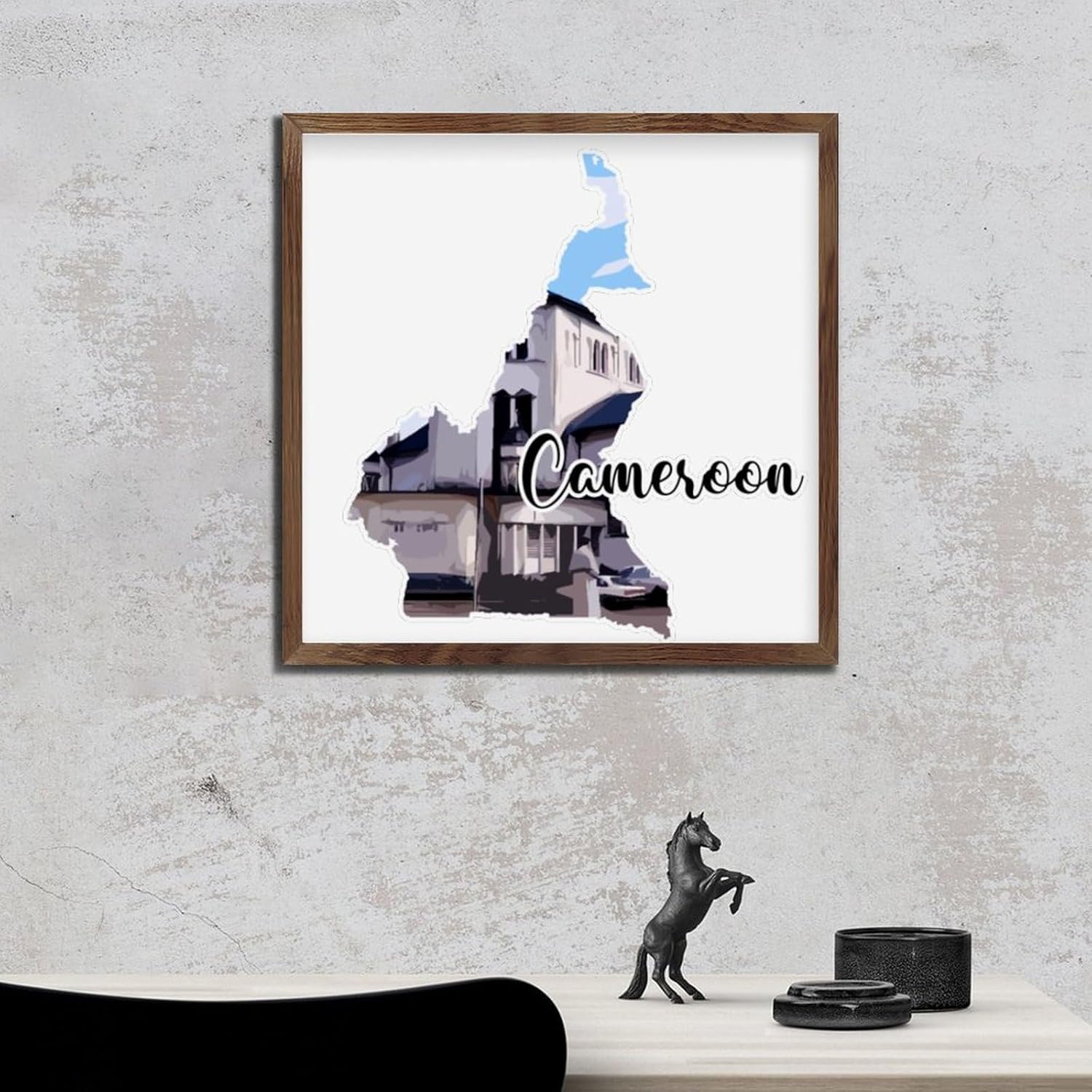 Wooden Framed Sign for Home Wall Decor
